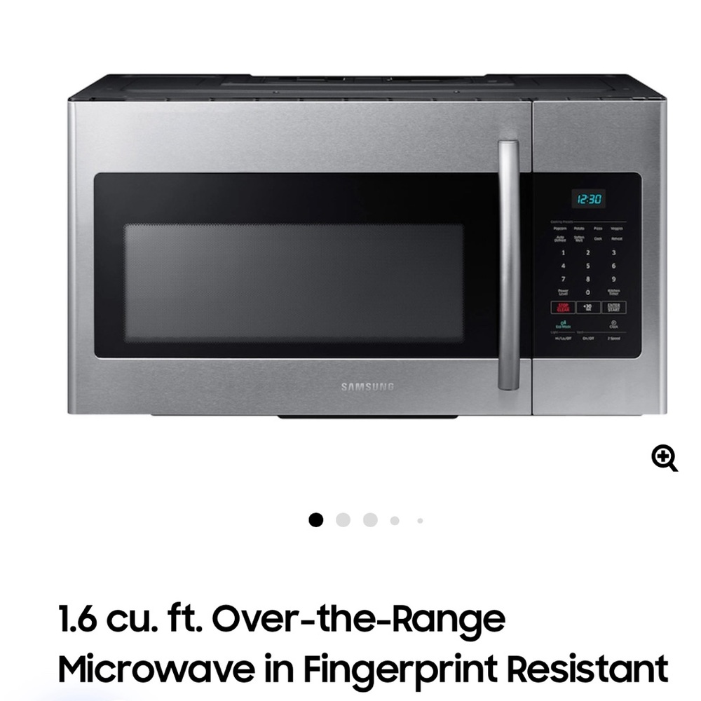 Samsung vent hood microwave